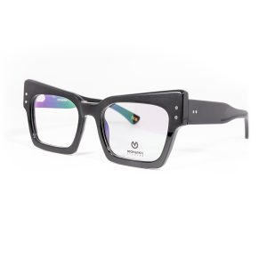 MONARKH Reign Bold Black Square Eyeglasses