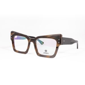 MONARKH Reign Woodgrain Brown Eyeglasses