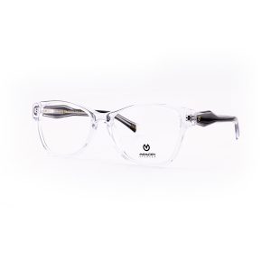 MONARKH Cut Transparent Black Temples Eyeglasses